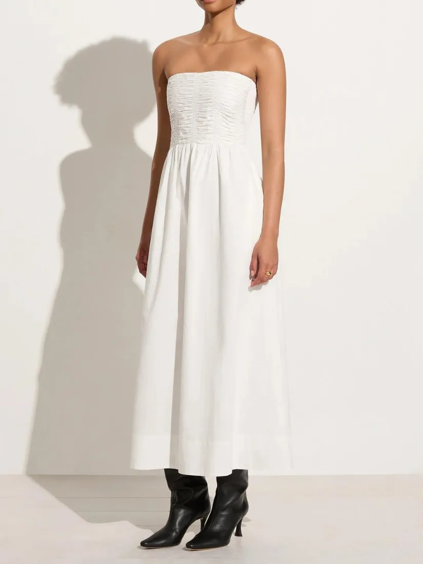 Dominquez Midi Dress White