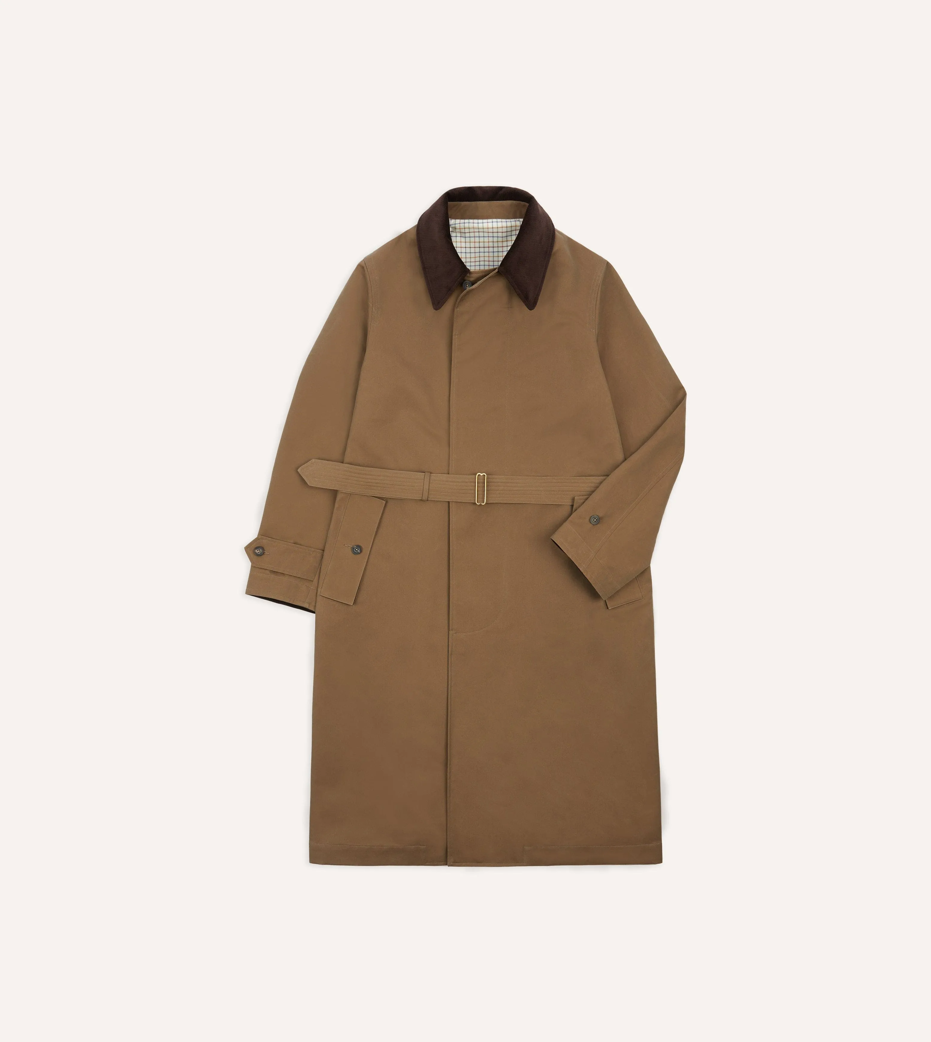 Drake's for Permanent Style Tan Rider's Raincoat