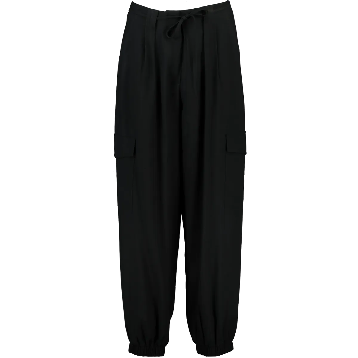 Drawstring Black Pants