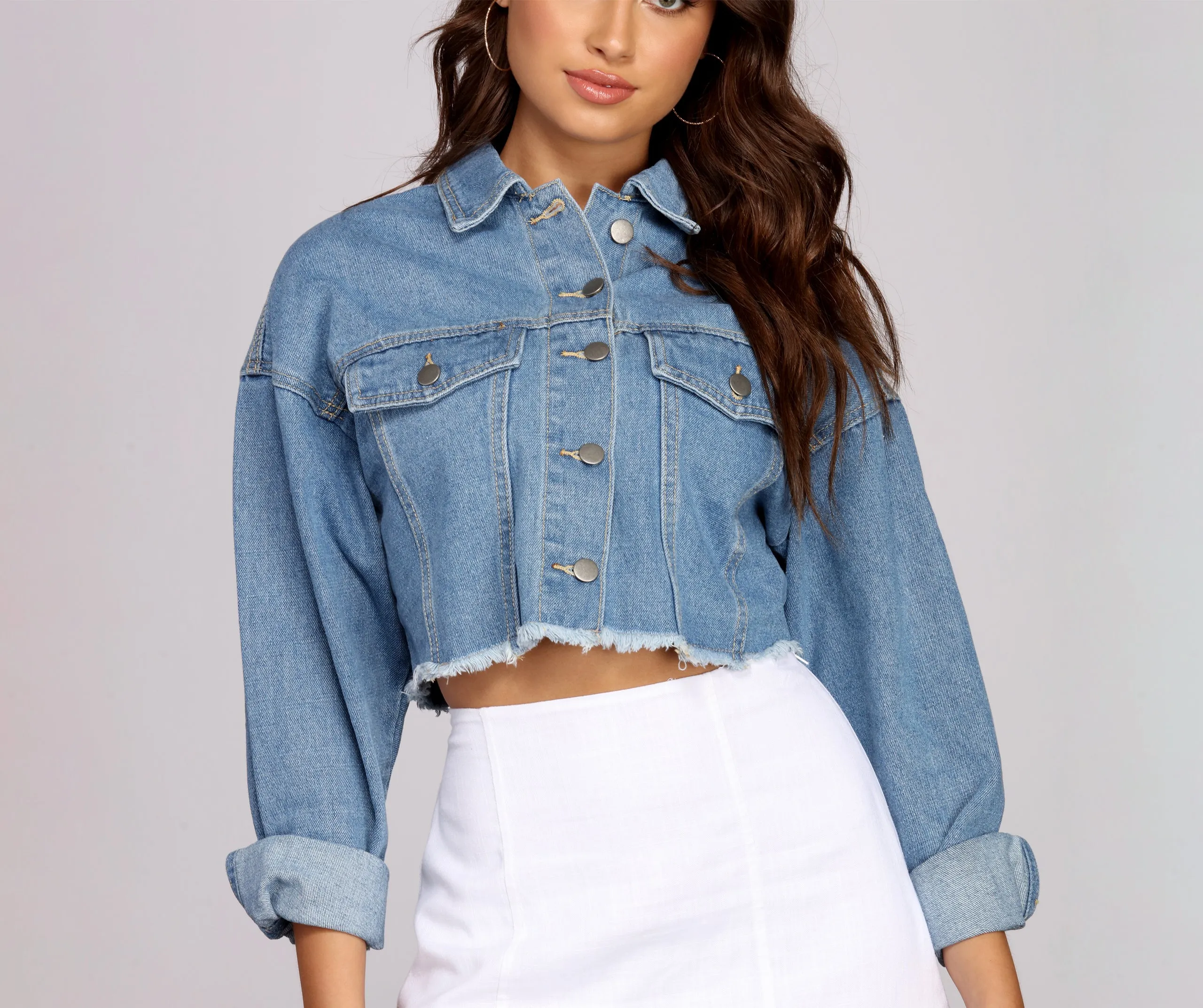 Dreamy Cropped Denim Jacket