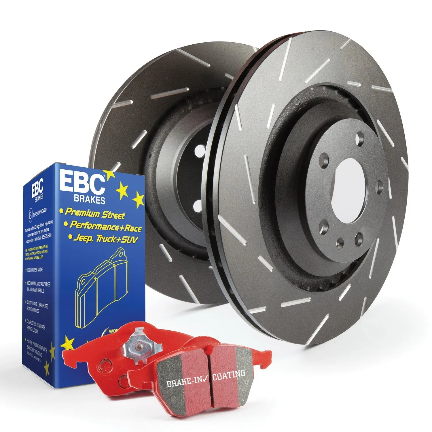 EBC Brakes S4KF1447 S4 Kits Redstuff and USR Rotor