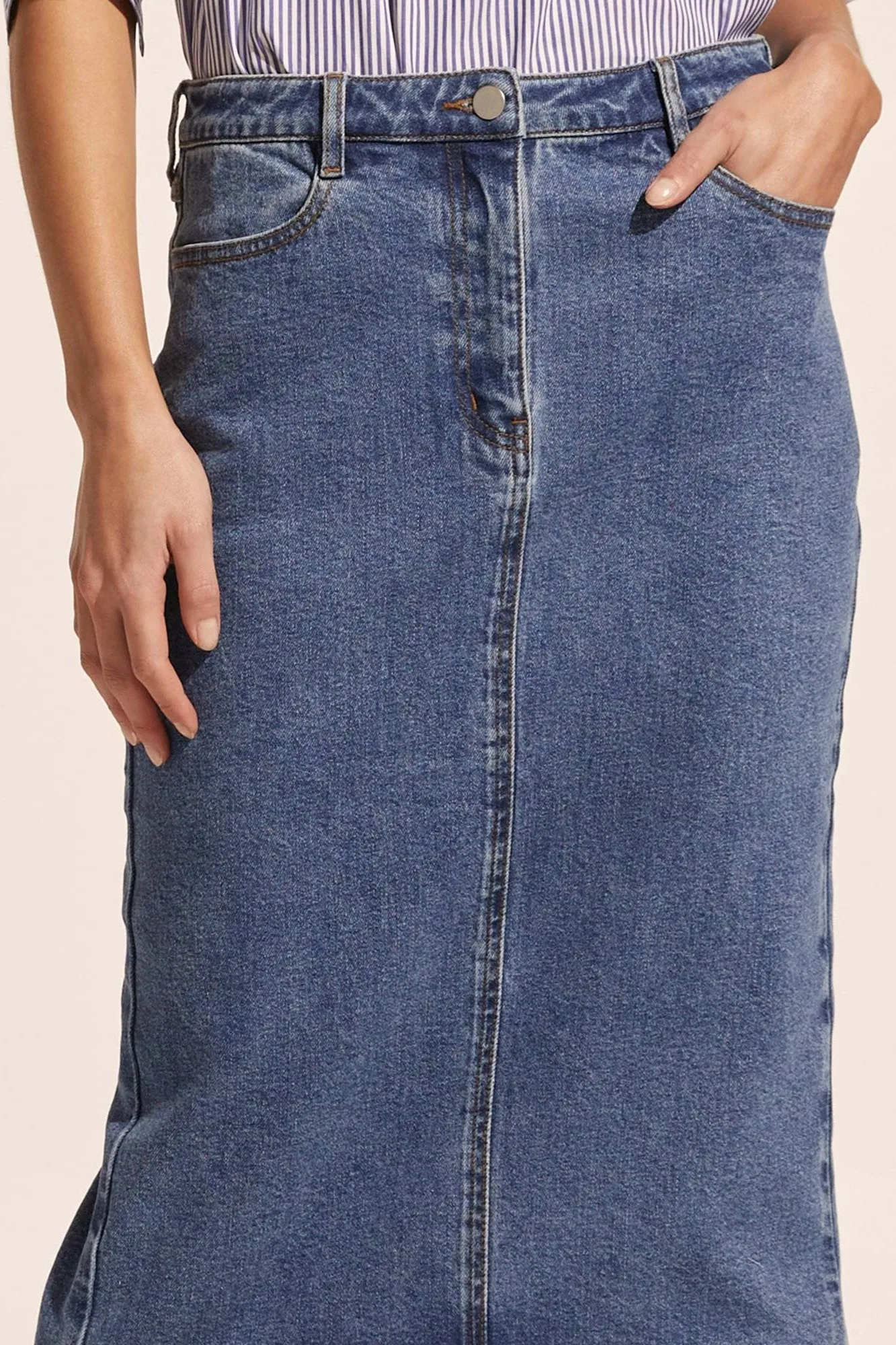 Element Skirt in Mid Denim