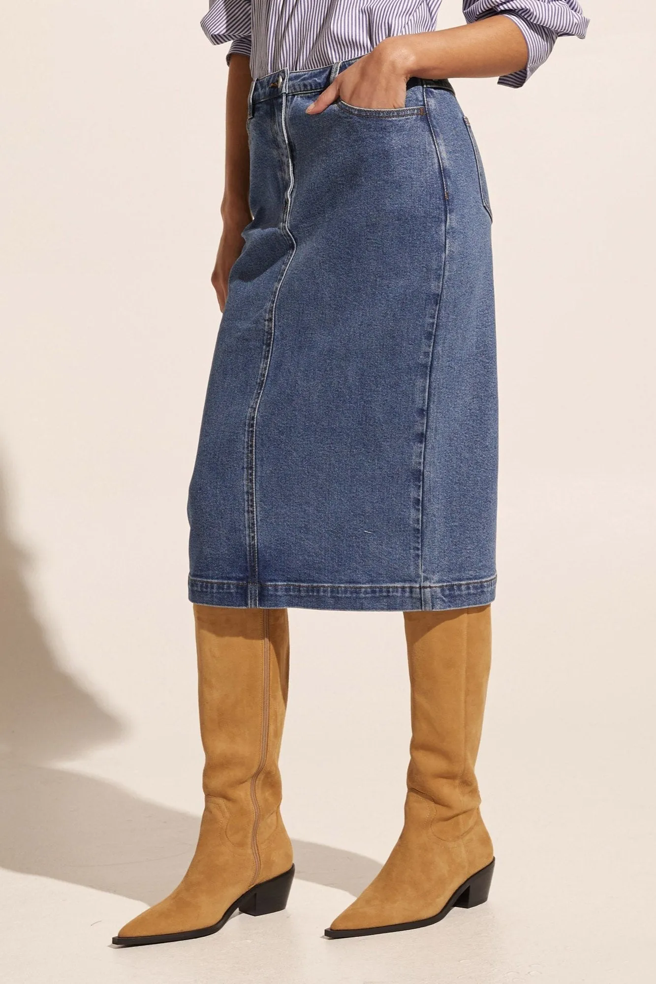 Element Skirt in Mid Denim