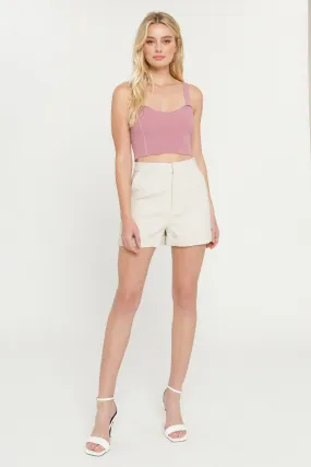 Endless Rose - Cropped Knit Top