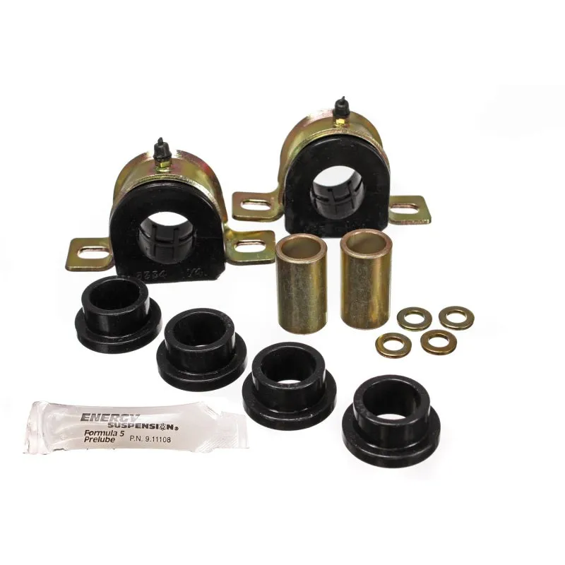 Energy Suspension Hyper-Flex Front Sway Bar Bushing - 1.25 in Bar - Black / Cadmium - GM Fullsize SUV / Truck 1973-80