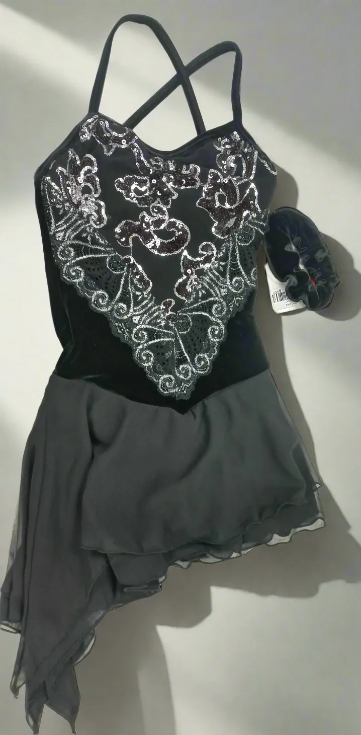 Enlight Xpression (BLACK WITH VELVET TOUCH) Skating Dress