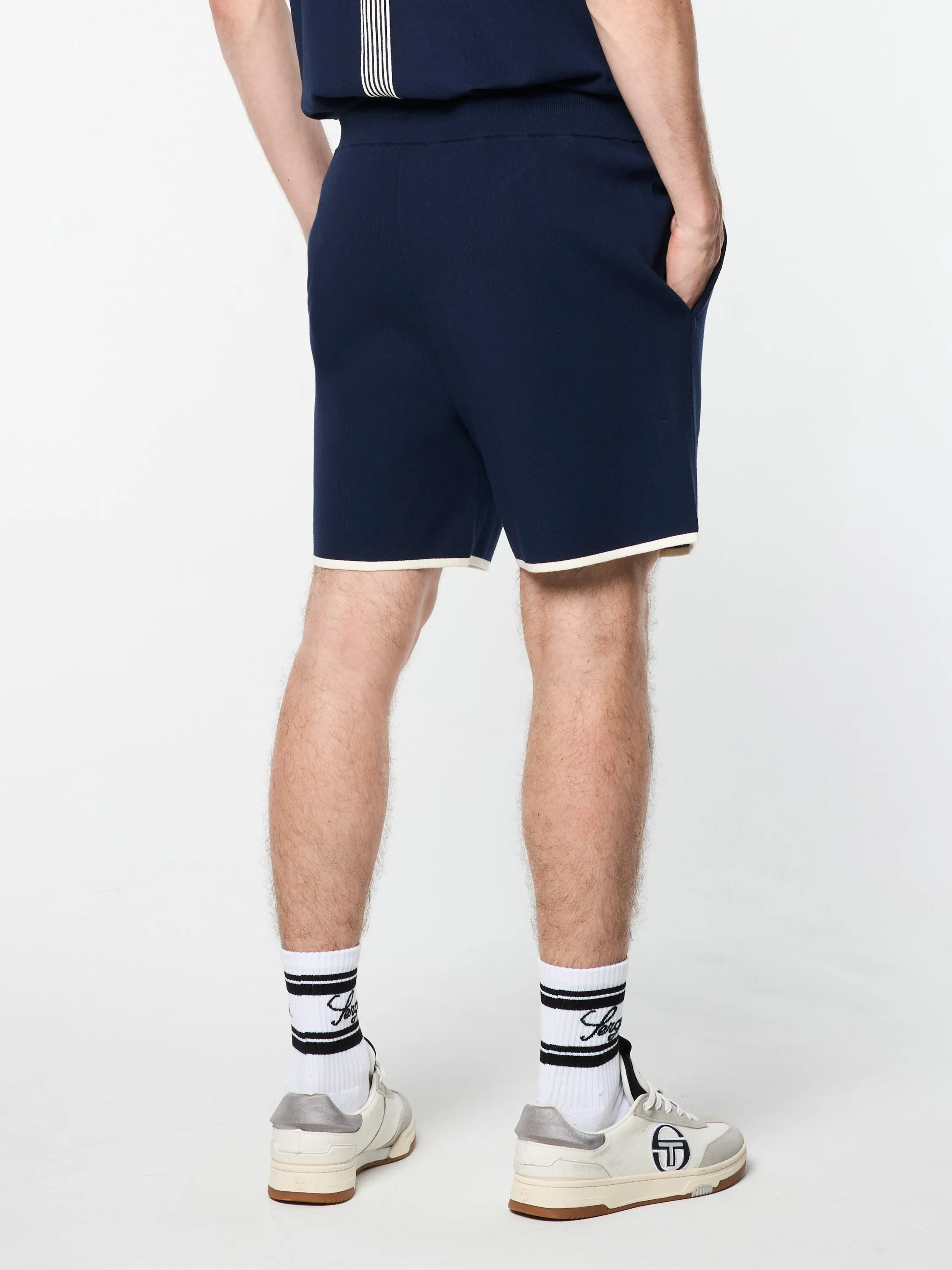 Enzo Knit Shorts- Maritime Blue