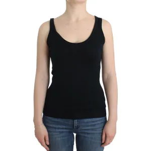 Ermanno Scervino Elegant Black Cashmere Knit Top