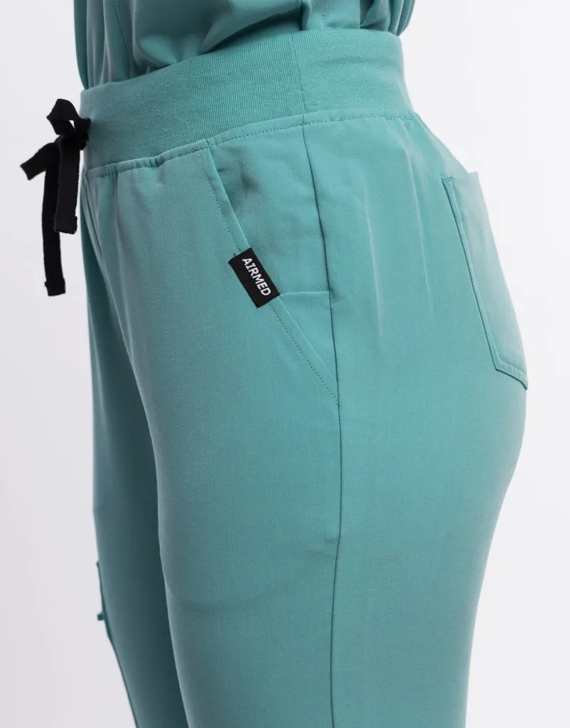 Essential Jogger Scrub Pants - Audrey Teal