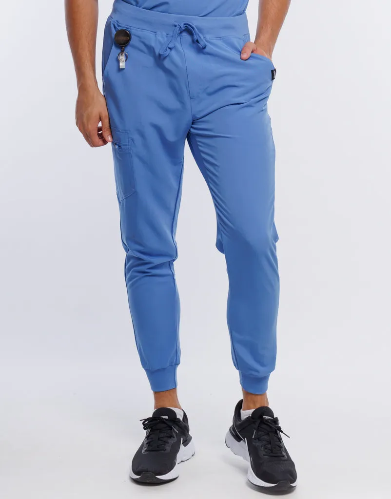 Essential Jogger Scrub Pants - Ceil Blue