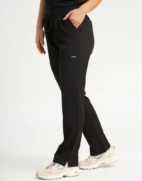 Essential Multi-Pocket Scrub Pants - Black