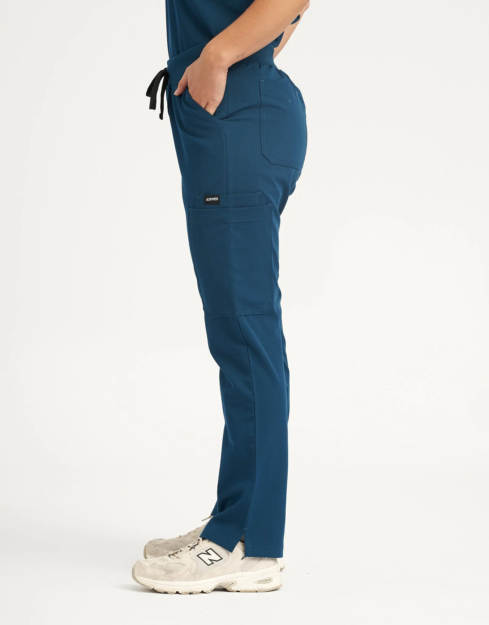 Essential Multi-Pocket Scrub Pants - Gibraltar Blue