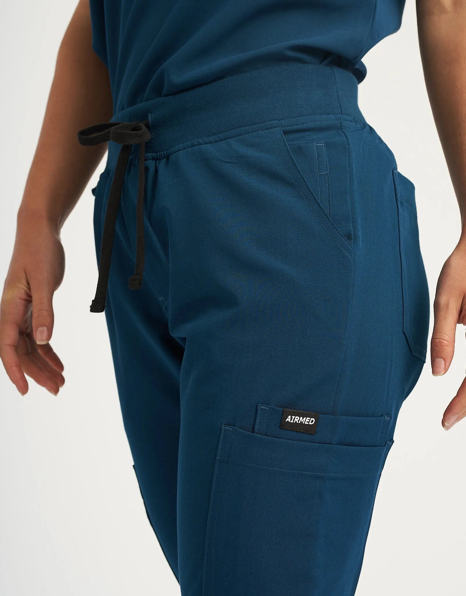 Essential Multi-Pocket Scrub Pants - Gibraltar Blue