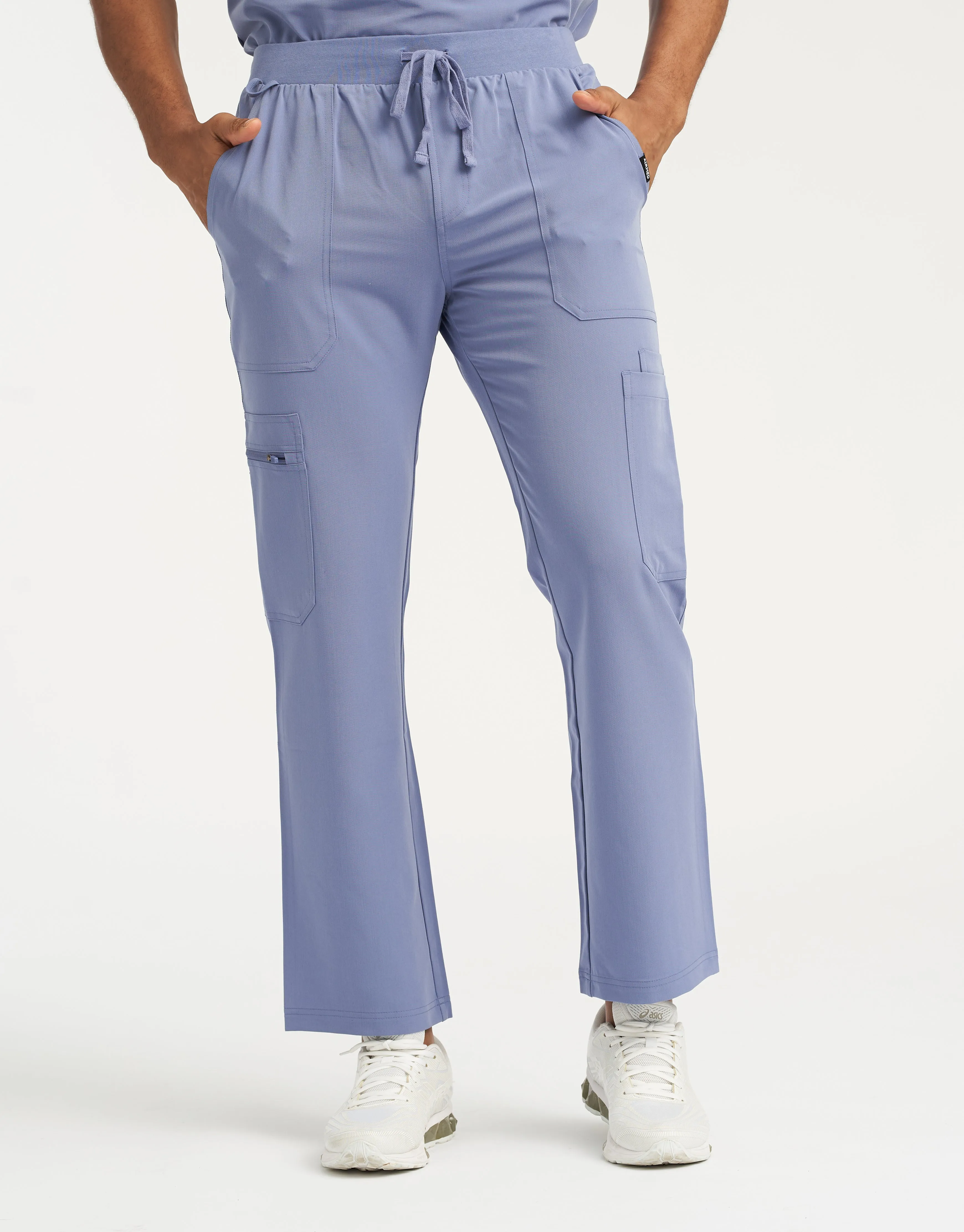 Essential Multi-Pocket Scrub Pants - Nova Blue