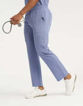 Essential Multi-Pocket Scrub Pants - Nova Blue