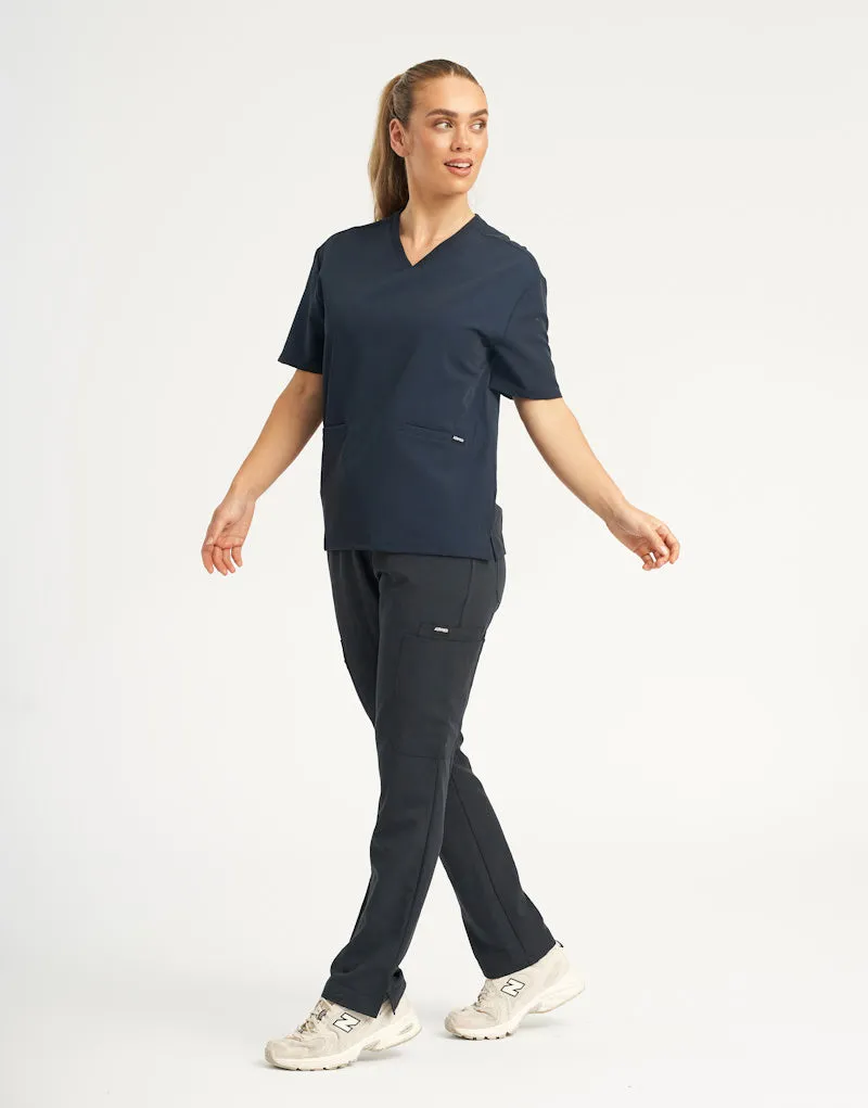 Essential Multi-Pocket Scrub Pants (Sample) - Midnight Navy