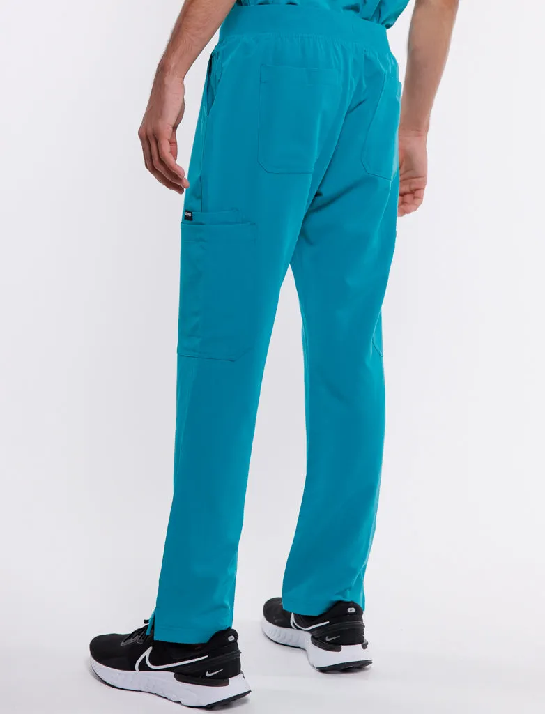 Essential Multi-Pocket Scrub Pants - Sydney Teal