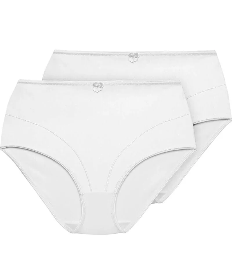 Exquisite Form Control Top Shaping Brief 2 Pack - White