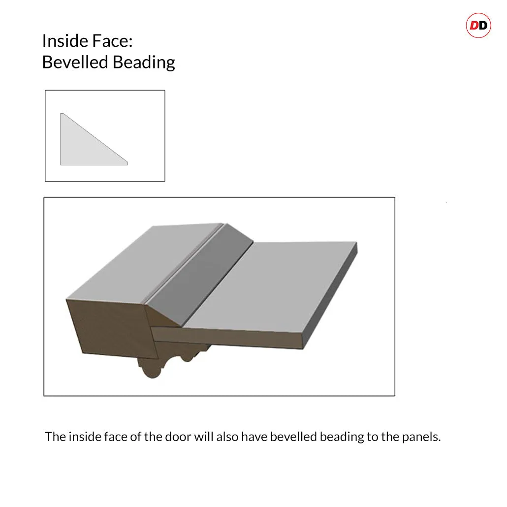 Exterior Georgian Bird 8 Panel Made to Measure Front Door - 45mm Thick - Six Colour Options