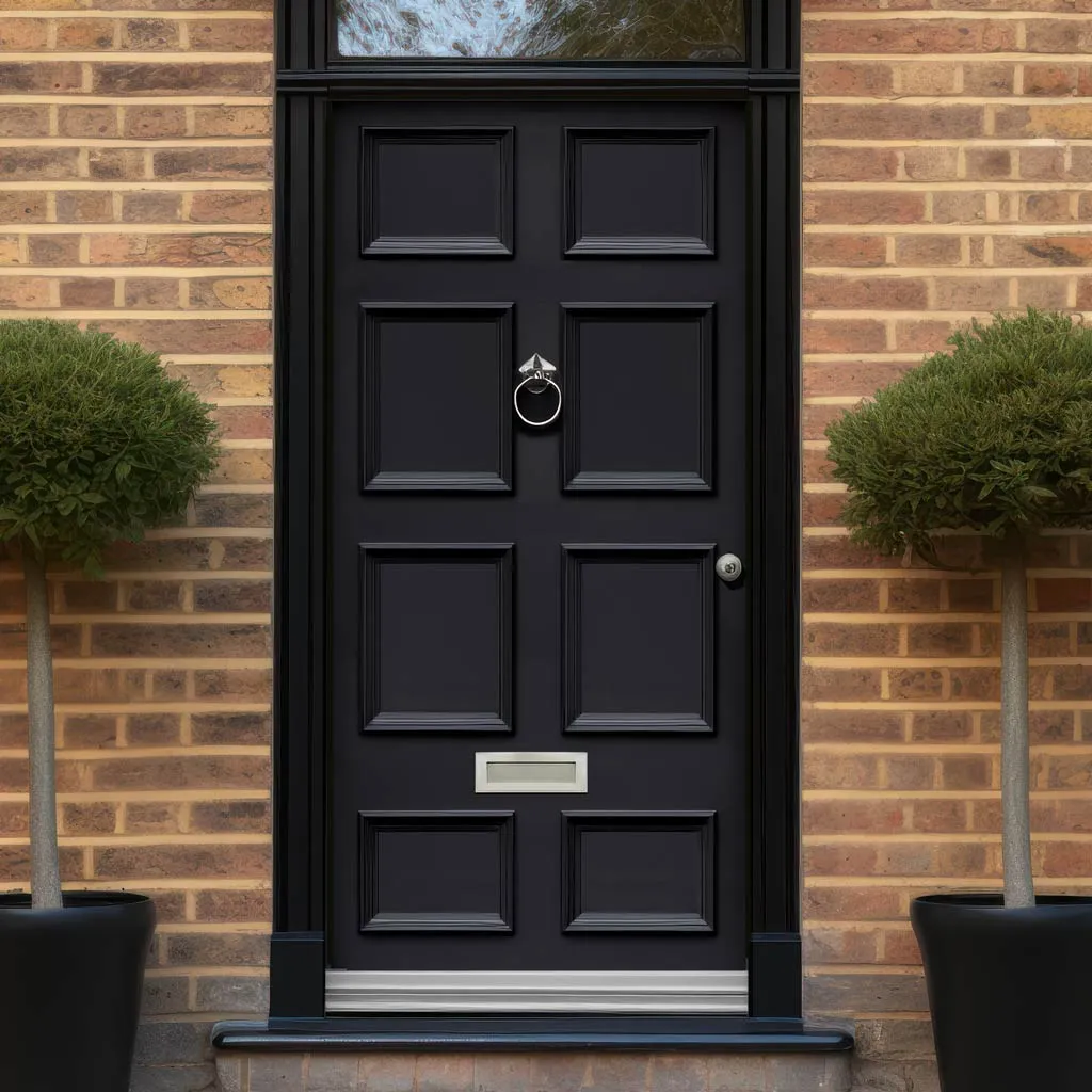 Exterior Georgian Bird 8 Panel Made to Measure Front Door - 45mm Thick - Six Colour Options