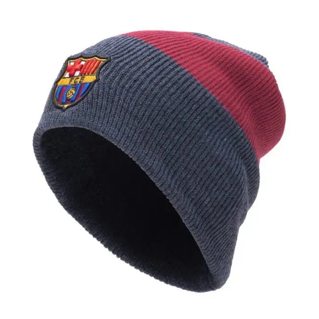 Fan Ink Collection Barcelona Fury Beanie - Navy-Burgundy