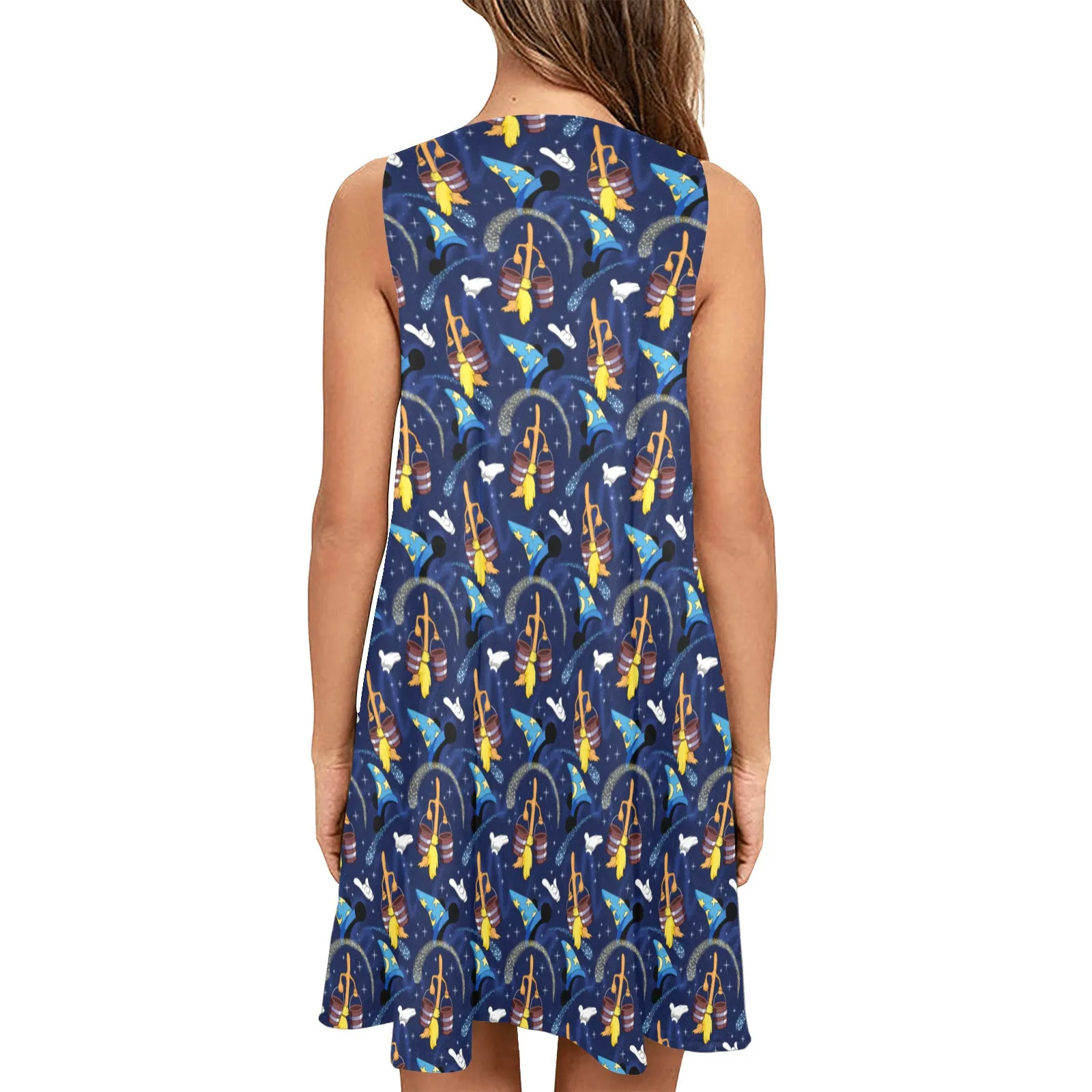 Fantasia Sleeveless A-Line Pocket Dress