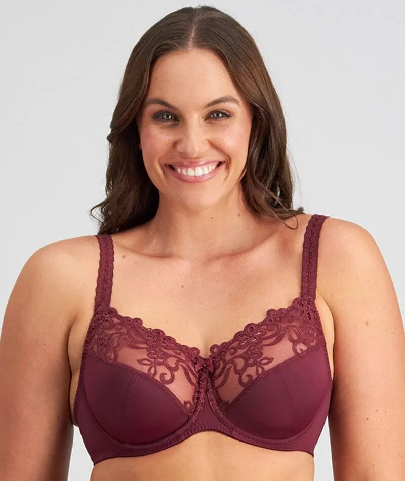 Fayreform Coral Underwire Bra - 2 Pack - Windsor Wine/Egret