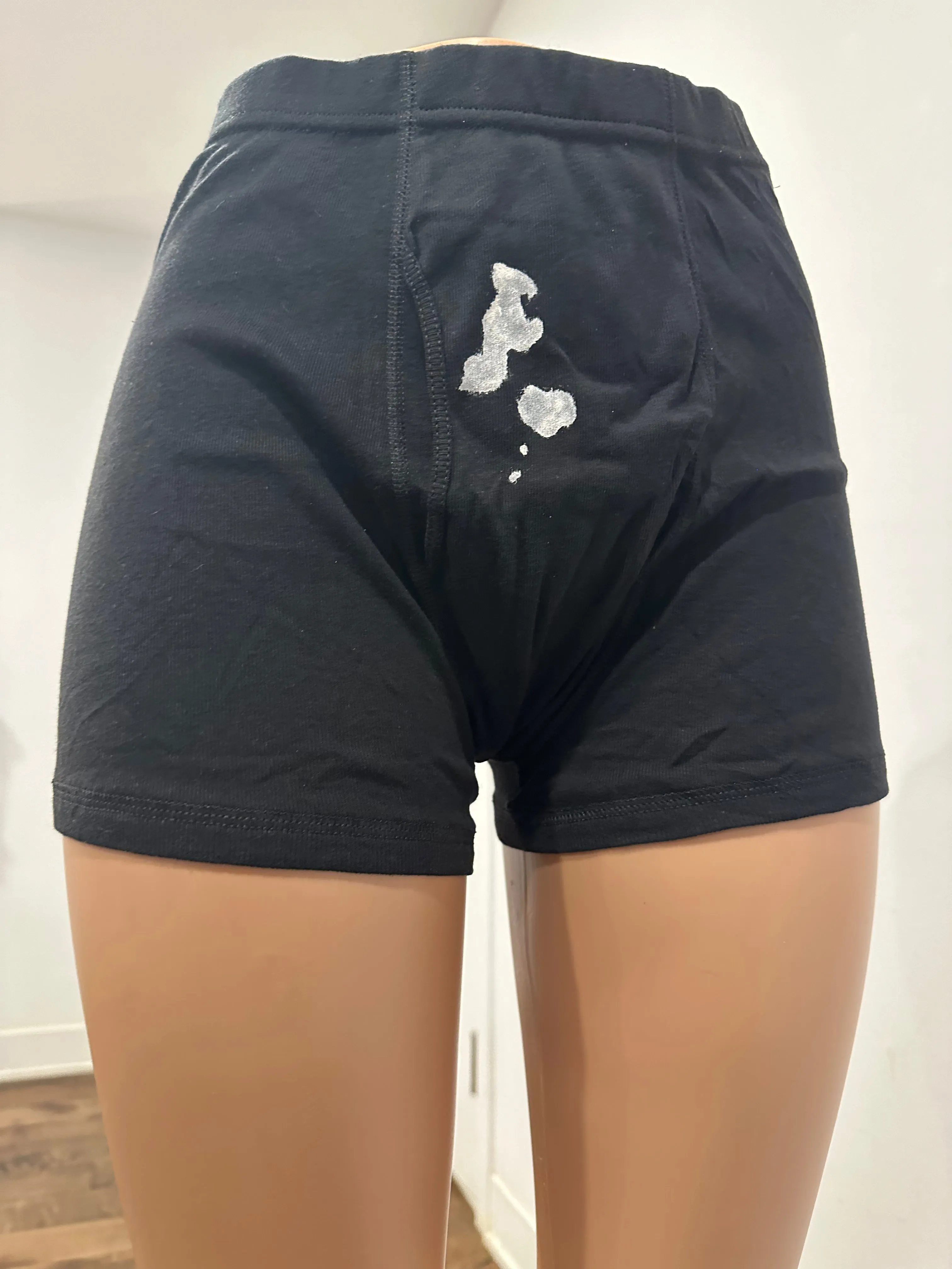 Fetish Men’s Underwear with White Acrylic Smudges