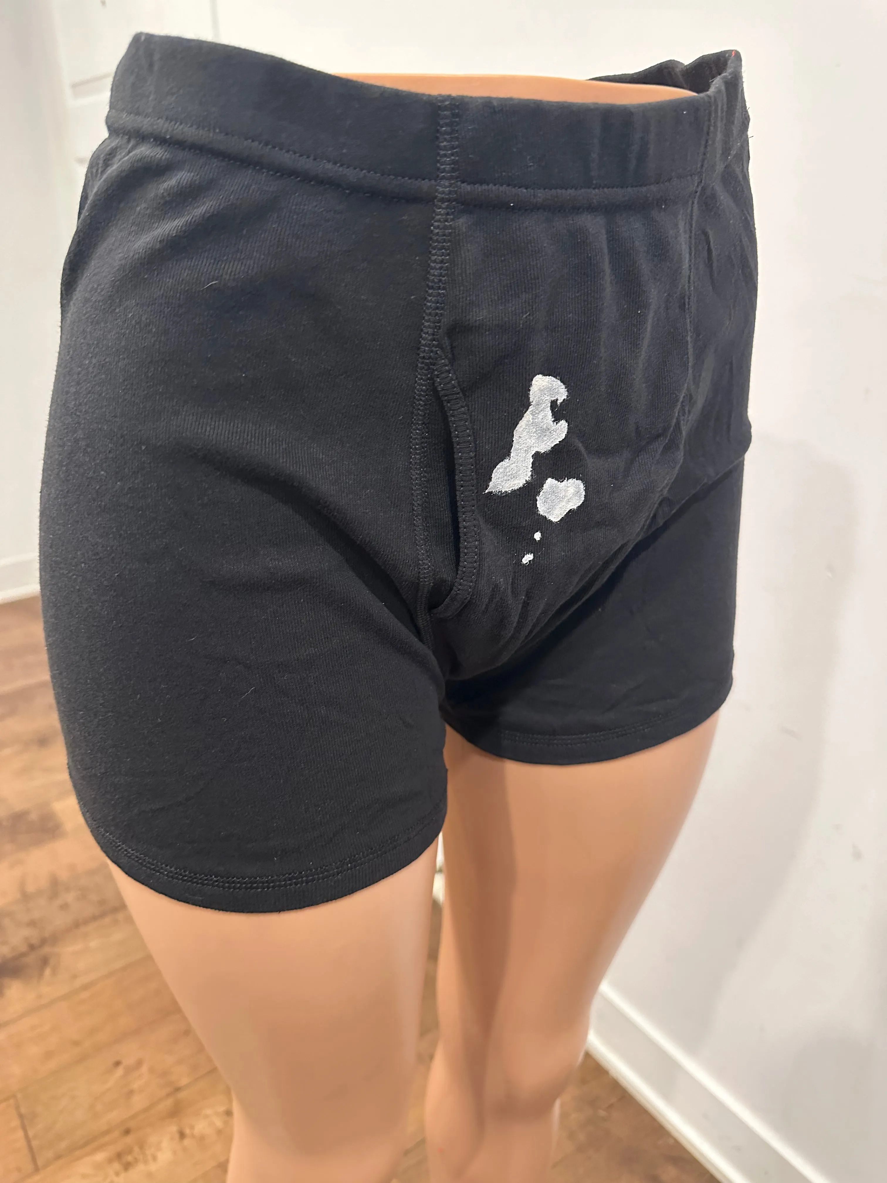 Fetish Men’s Underwear with White Acrylic Smudges