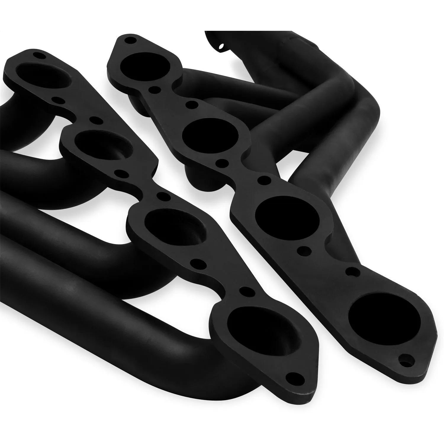 Flowtech Long Tube Headers - 1968-87 Chevy/GMC 1500/2500/3500 2WD/1968-81 4WD Trucks - 396/454 - 1.75" - 3" Collector - Black Paint