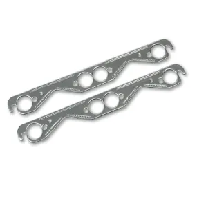 Flowtech Real-Seal Exhaust Gaskets - SB Chevy - Round Ports