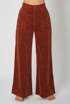 Francoise Cord Pant - Chestnut