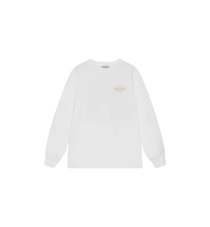 GANNI White Future Palm Long Sleeve T-shirt