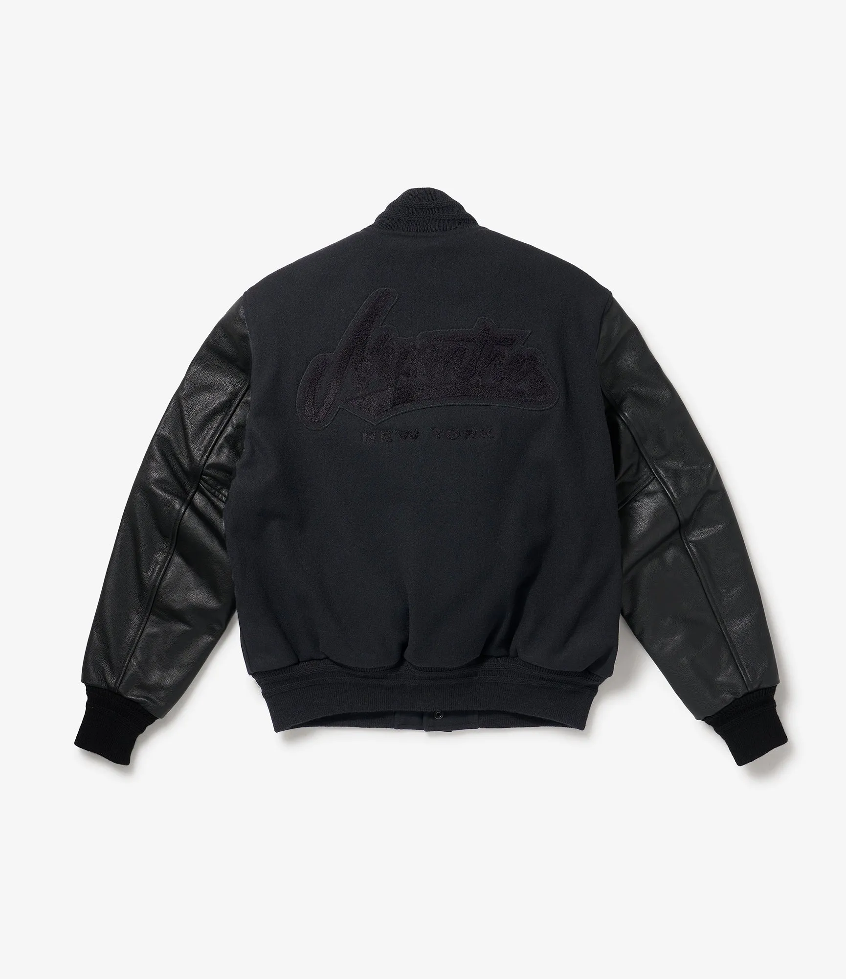 GDP x Golden Bear Varsity Jacket - Black/Black