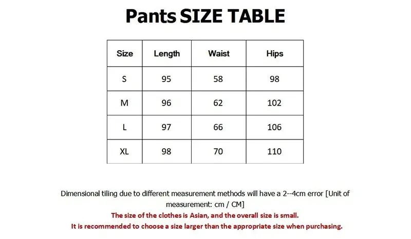 Girlary 2024 Autumn/Winter New Y2K Clothes Men's clothing and Women's  Pants Fitness Pants Fashion Trend High Street Pants Casual Pants