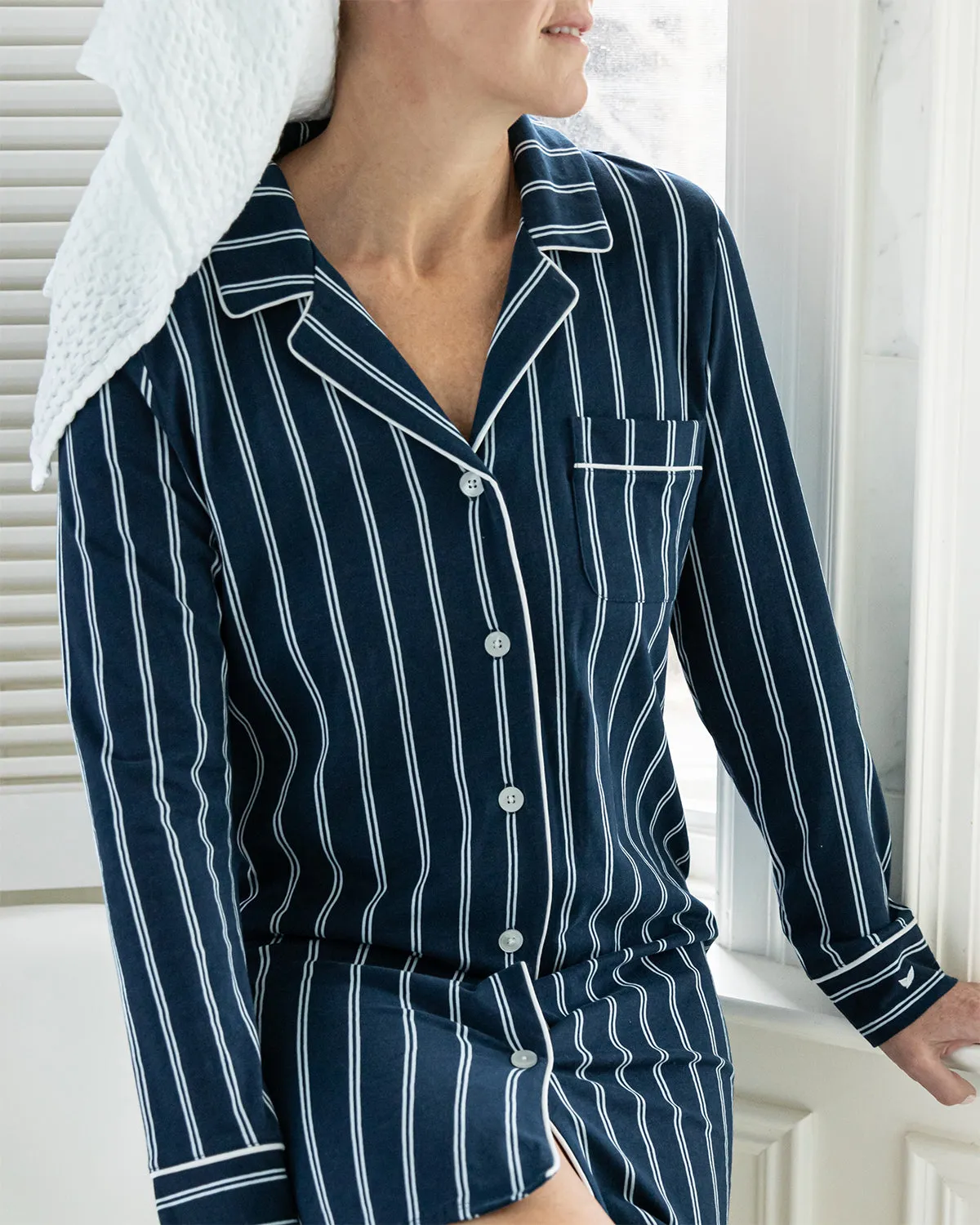 Grant Pima Cotton Jersey Nightshirt