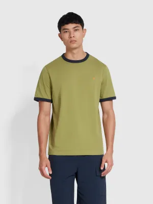 Groves Regular Fit T-Shirt In Moss Green