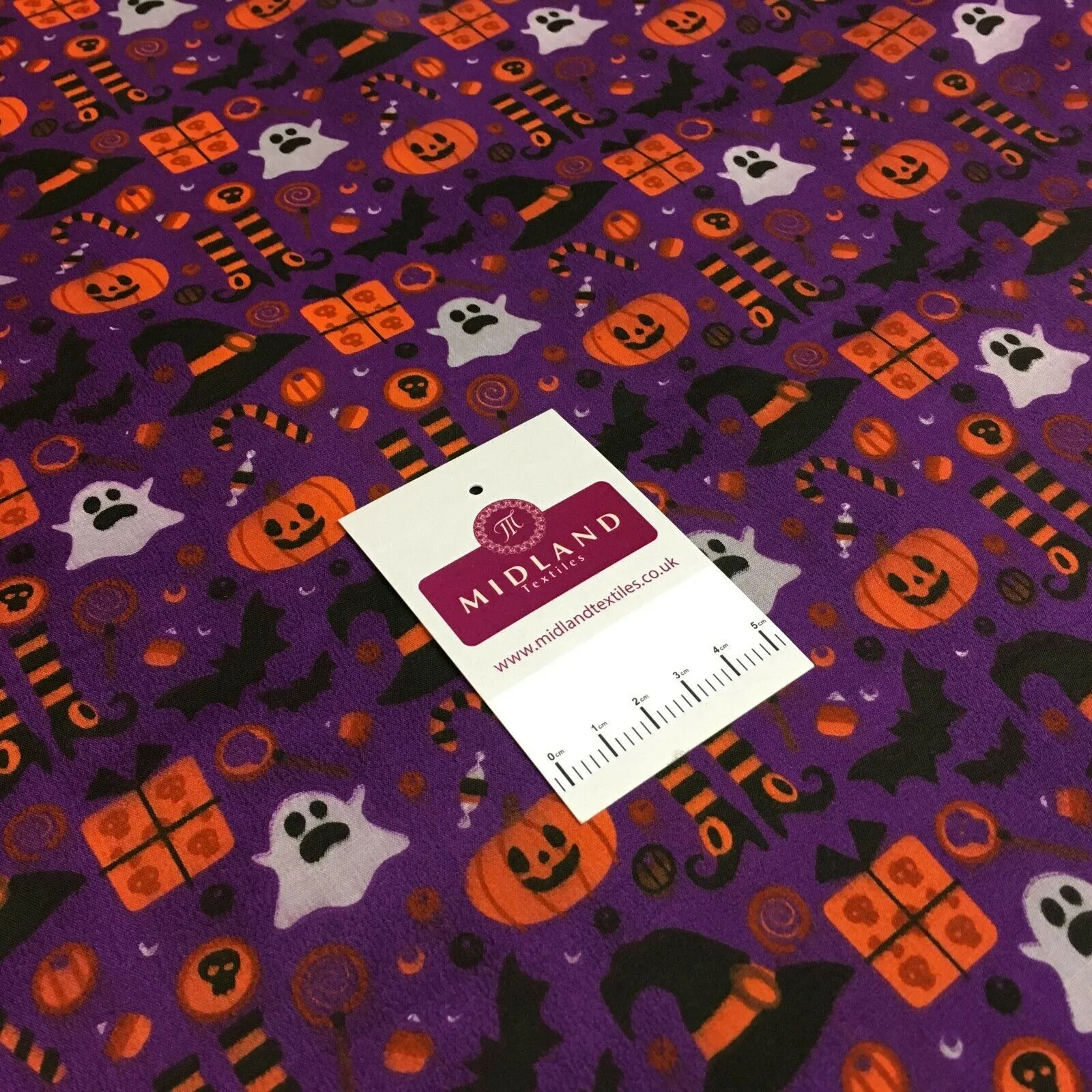 Halloween theme craft polycotton mask Fabric M1444 Mtex