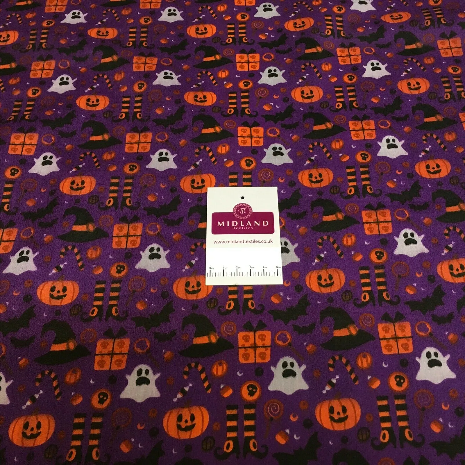 Halloween theme craft polycotton mask Fabric M1444 Mtex