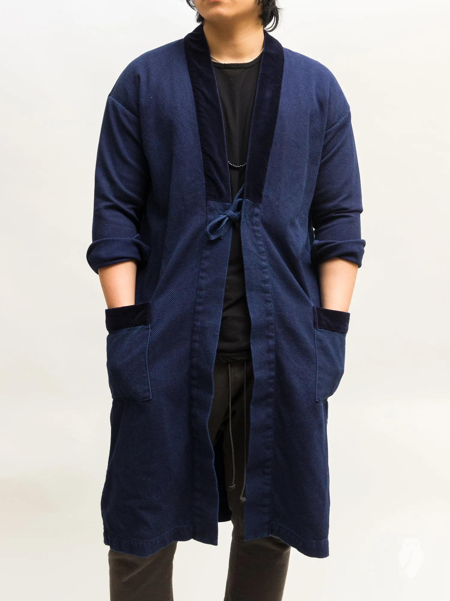 Haori Sashiko Coat in Indigo