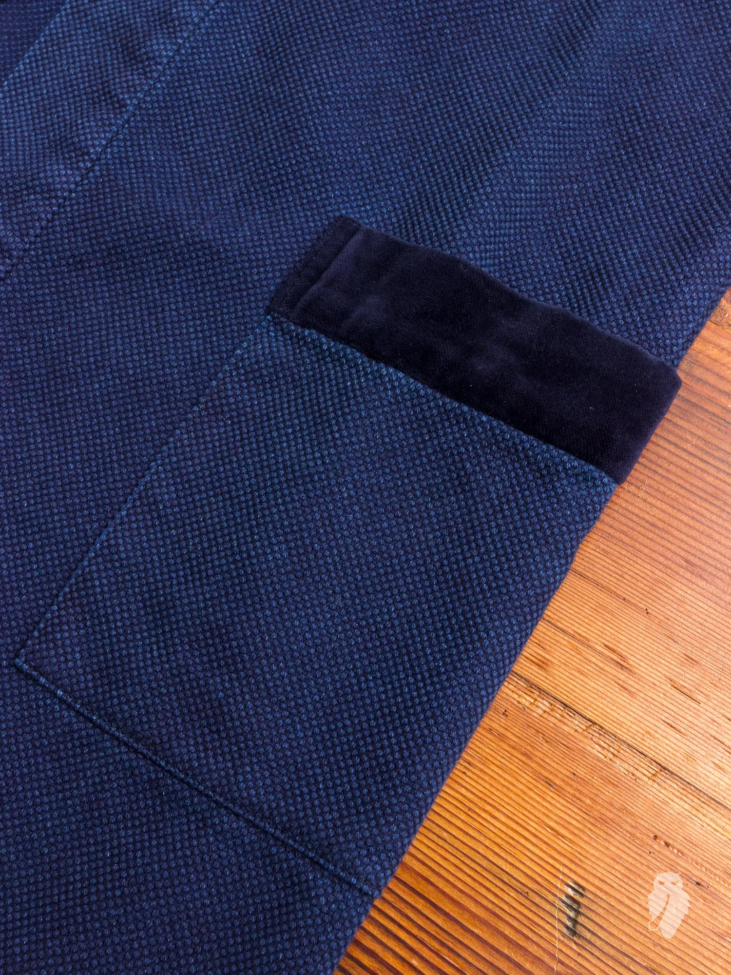 Haori Sashiko Coat in Indigo