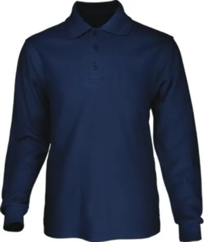 Harbour Long Sleeve Polo - Navy