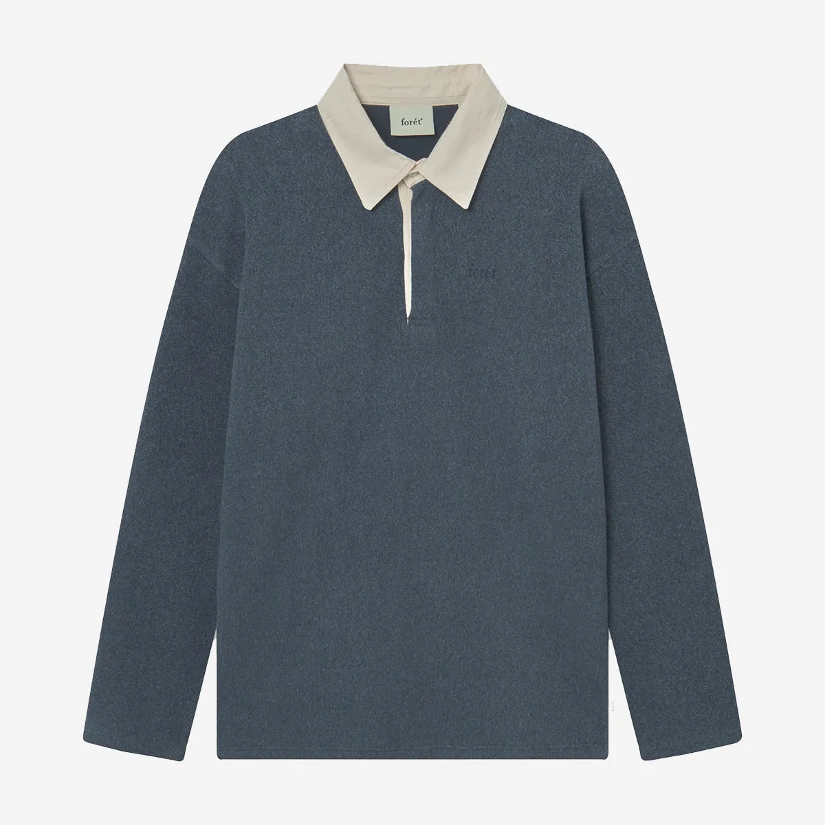 Herb Brushed Polo Sweatshirt - Navy