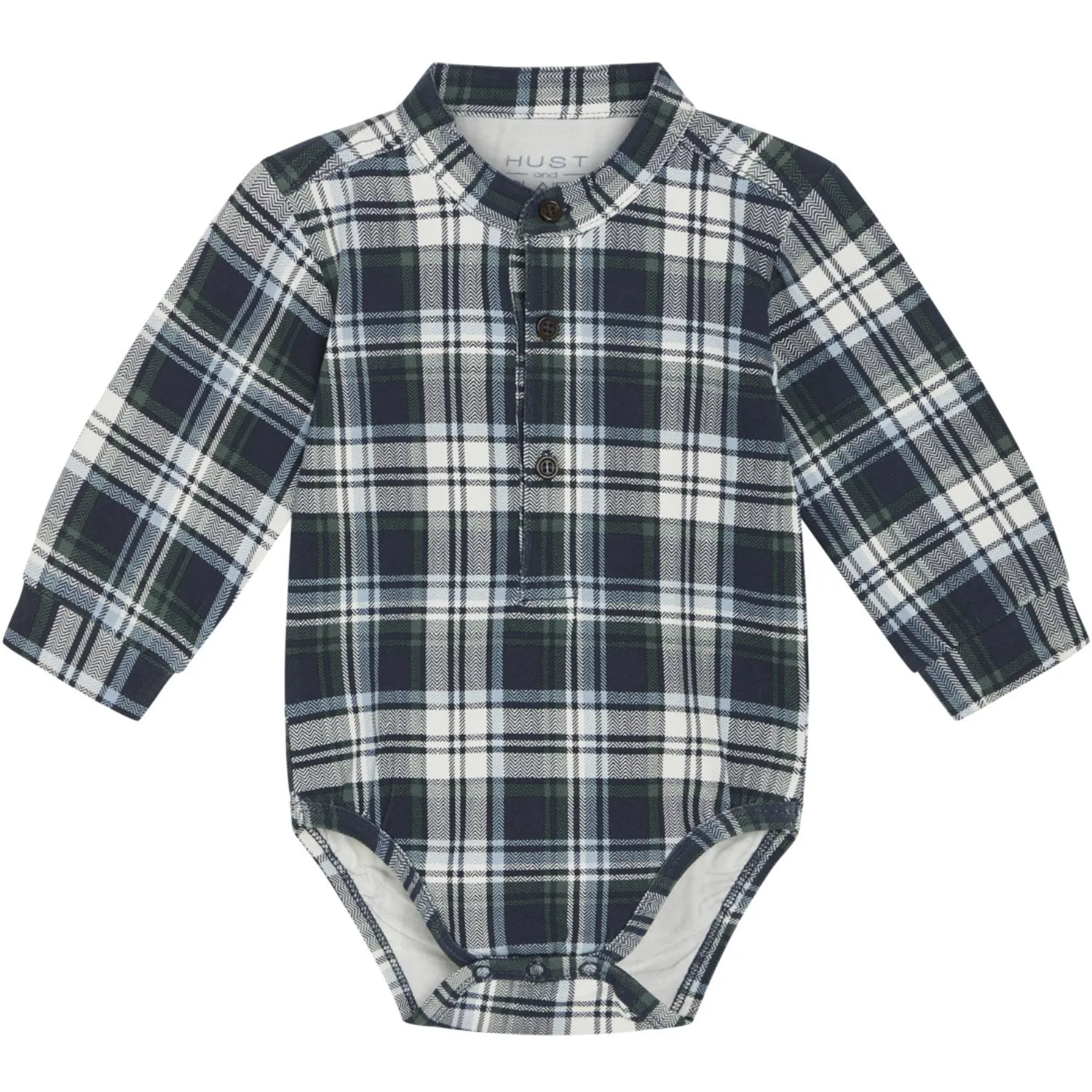 Hust & Claire Navy Baby Boye Bodysuitskjorte