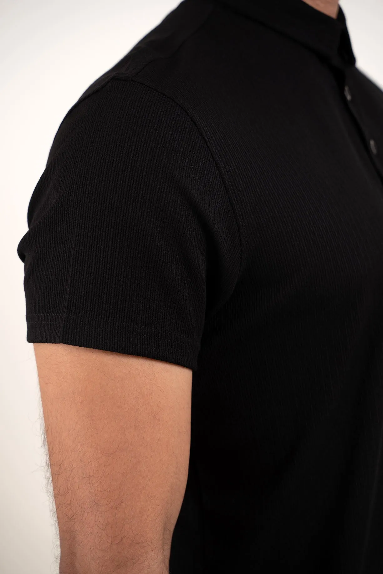 Inspiro Black Polo Tshirt For Men