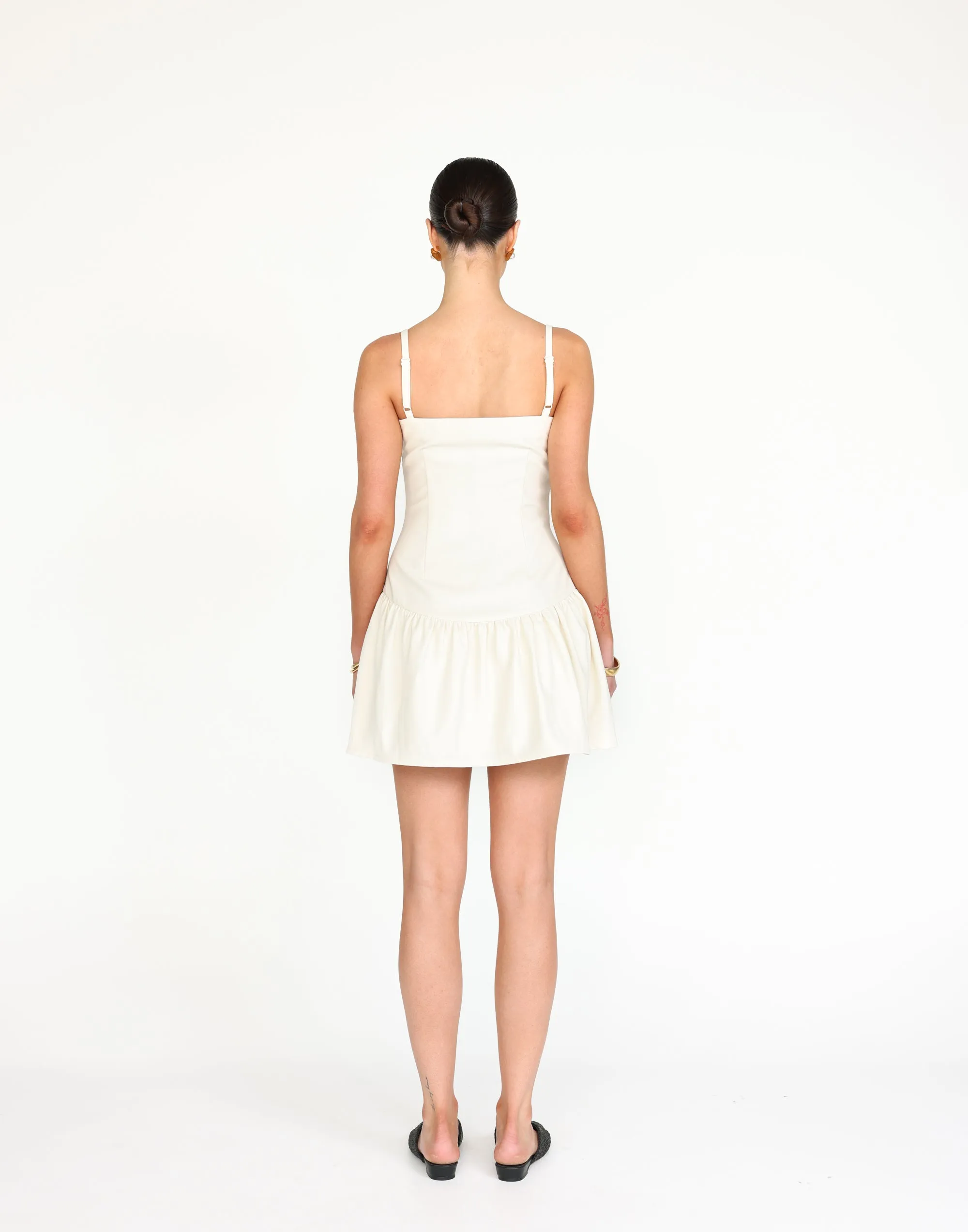 Jemima Mini Dress (Oat)