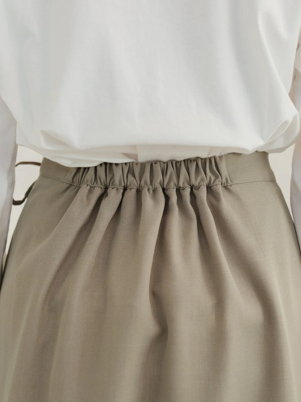 Joy Tie-detail Midi Skirt (Long/ Short ver.)