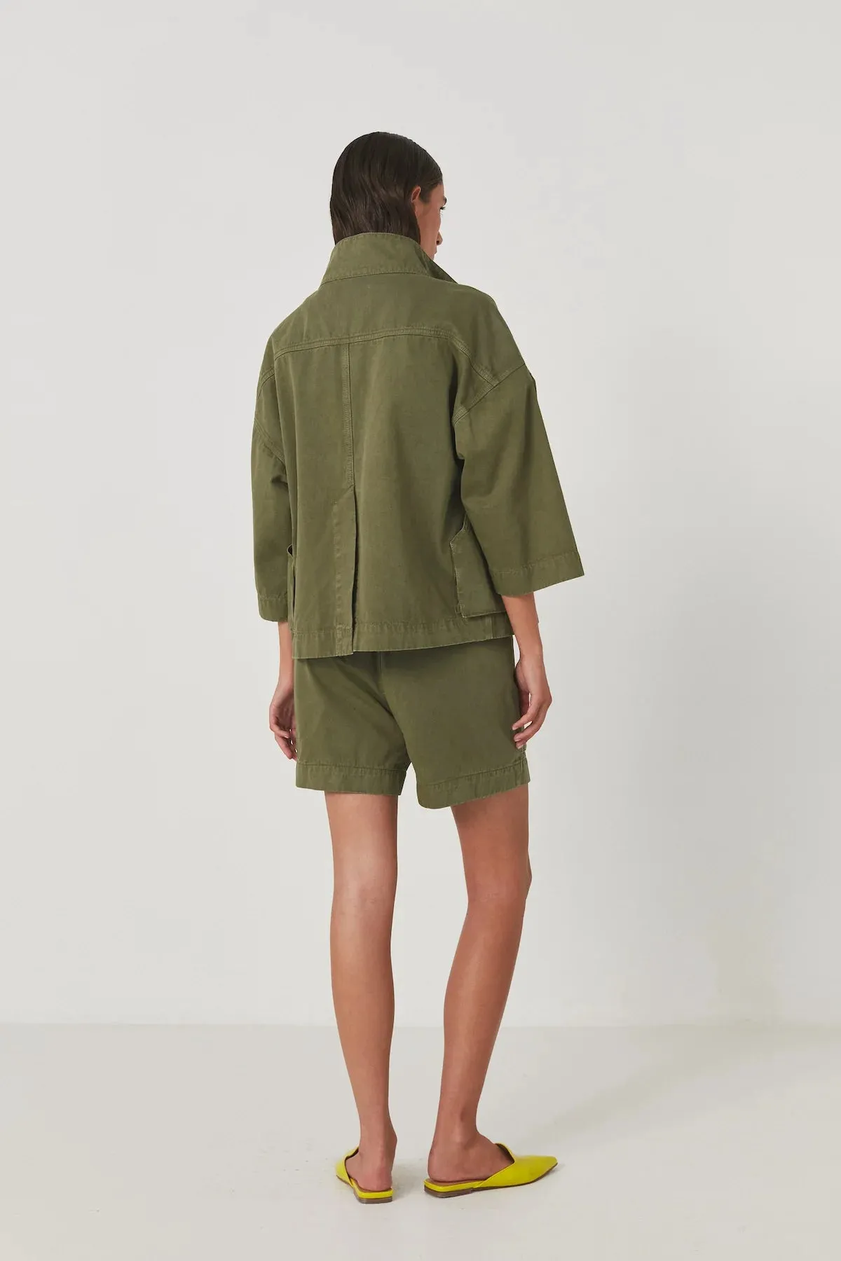 Katje Light Canvas Jacket - Army