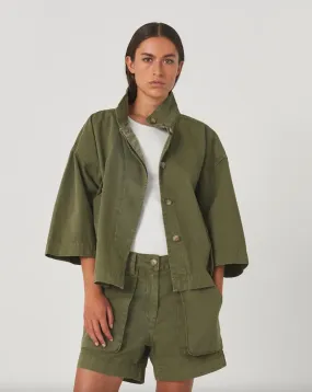 Katje Light Canvas Jacket - Army