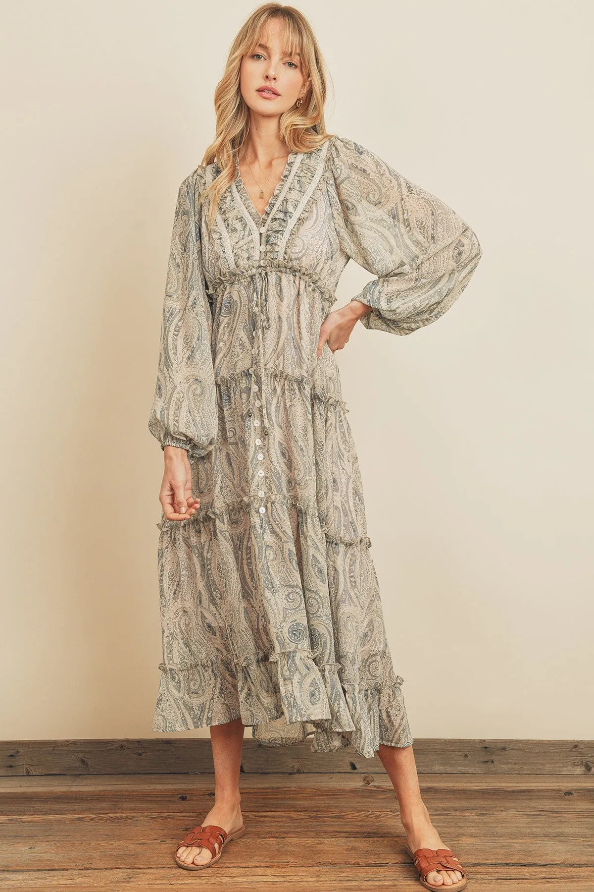 Kelsey Paisley Dress